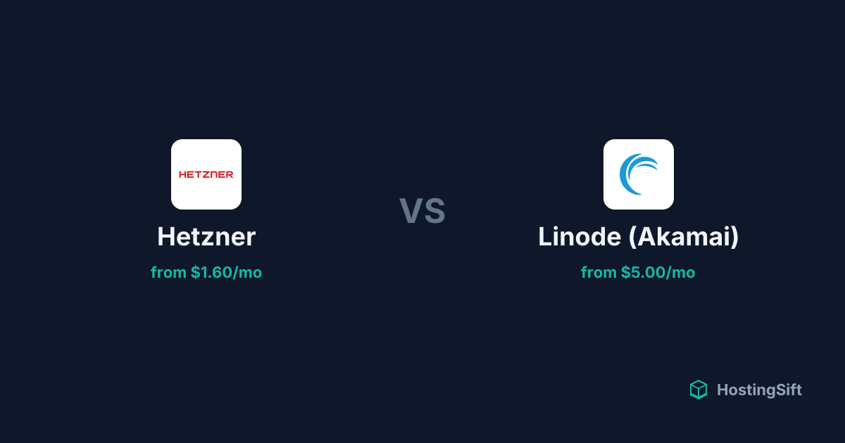 Hetzner vs Linode (Akamai) - Hosting Comparison | HostingSift | HostingSift